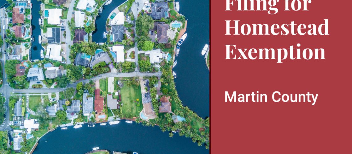 Martin County Homestead Exemption Banner